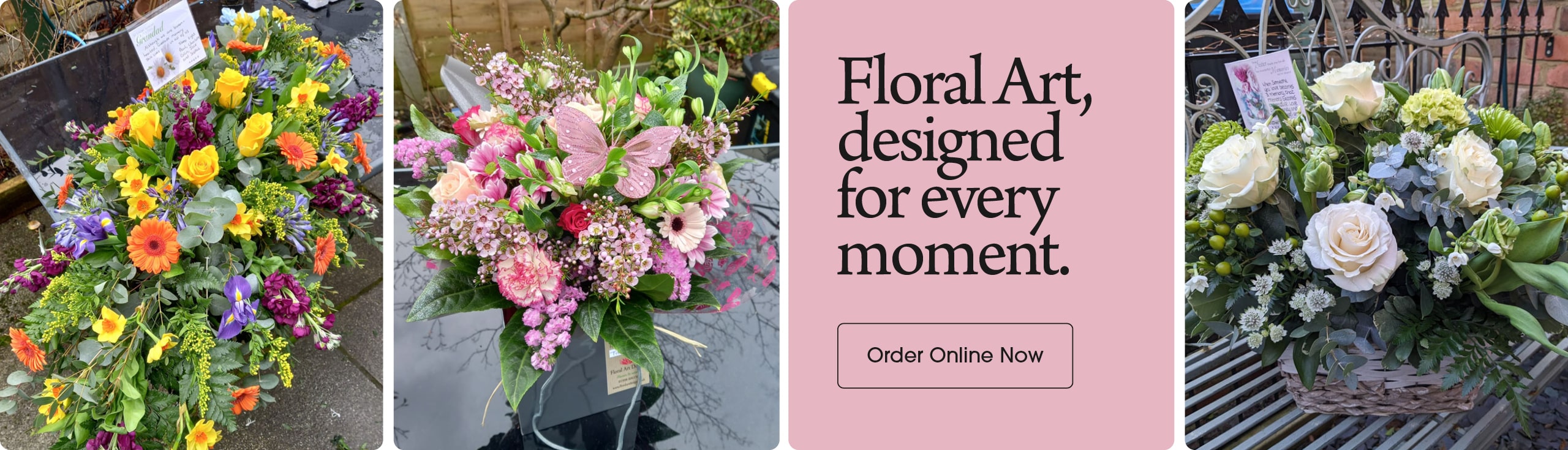 Seasonal bouquets from Floral Art Design in Retford offering same-day delivery
